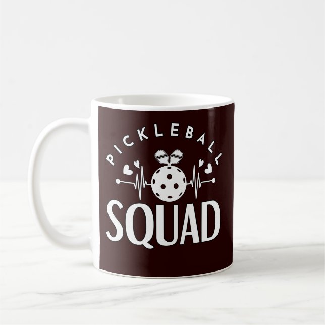 Pickleball Squad Bestes Geschenk für Sport Kaffeetasse (Links)