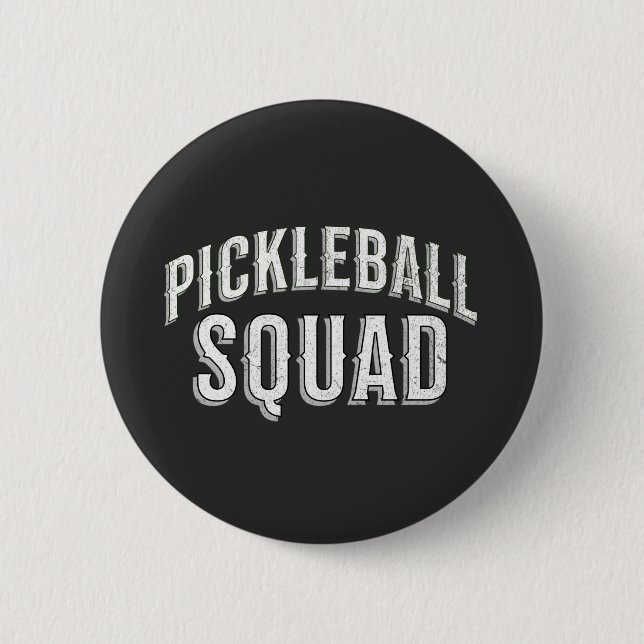Pickleball Squad Team Turnier Button (Vorderseite)