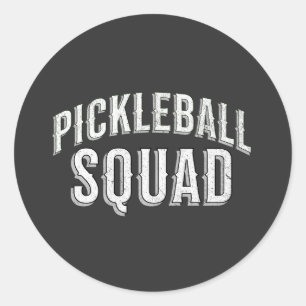 Pickleball Squad Team Turnier Runder Aufkleber