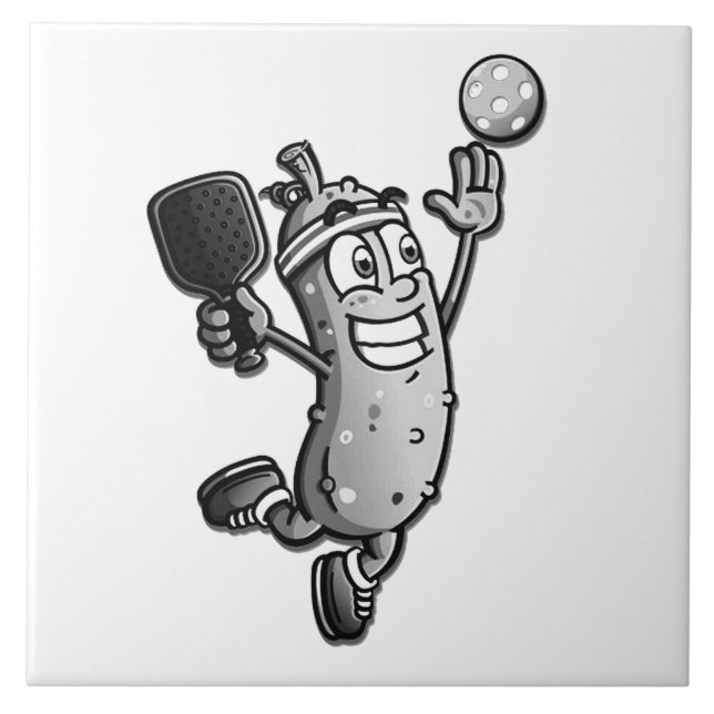 Pickleball Star Fliese (Vorderseite)