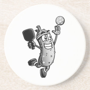 Pickleball-Star Getränkeuntersetzer