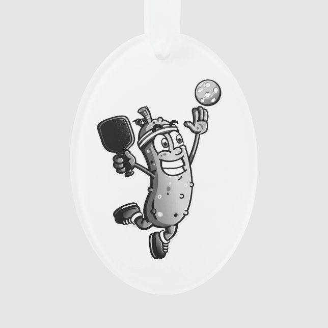 Pickleball Star Ornament (Vorderseite)