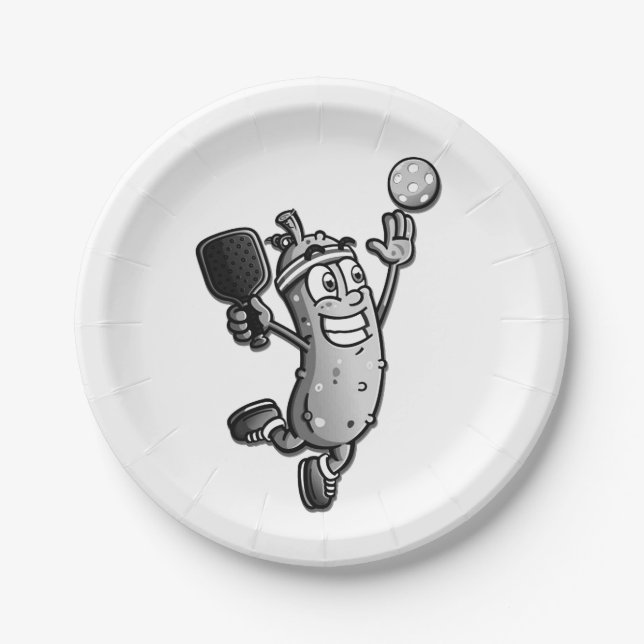 Pickleball Star Pappteller (Vorderseite)