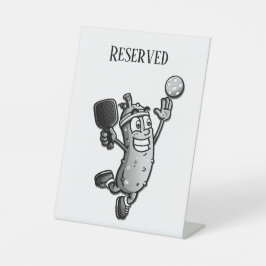 Pickleball Star vorbehalten Sockelschild