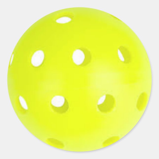 Pickleball-Sticker Runder Aufkleber (Vorderseite)