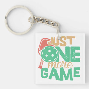 Pickleball-Sucht: Nur noch ein Spielekichel Schlüsselanhänger