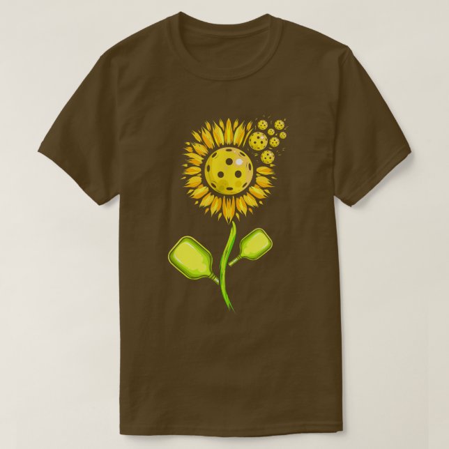 Pickleball SunflowerPickleball T-Shirt (Design vorne)