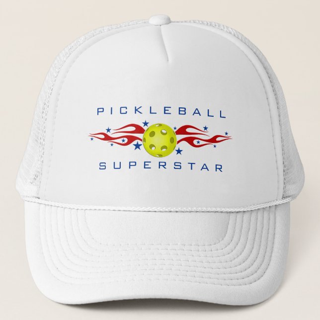Pickleball Superstar-Hut Truckerkappe (Vorderseite)