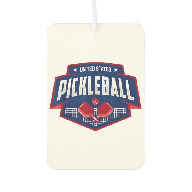 Pickleball Support Team Pickleball Player USA Autolufterfrischer (Vorderseite)