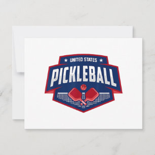 Pickleball Support Team Pickleball Player USA Feiertagskarte