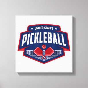 Pickleball Support Team Pickleball Player USA Leinwanddruck