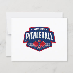 Pickleball Support Team Pickleball Player USA RSVP Karte