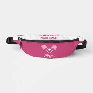 Pickleball Süß Anpassbarer Name Rosa Weiblich Spor Bauchtasche