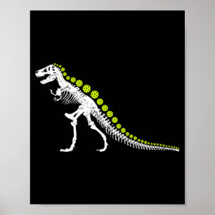Pickleball T-Rex lustiger Pickle Ball Dinosaur Lie Poster