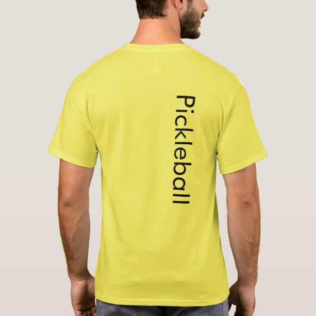 Pickleball T - Shirt Citrus Yellow (Rückseite)
