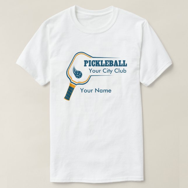 Pickleball-T - Shirt für individuell anpassbare Pi (Design vorne)