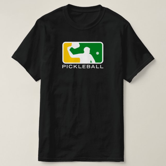 Pickleball-T - Shirt: Große Liga (grün/weiß) T-Shirt (Design vorne)
