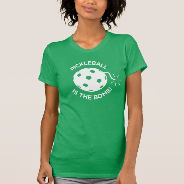 Pickleball T - Shirt: "Pickleball ist die Bombe! " T-Shirt (Vorderseite)