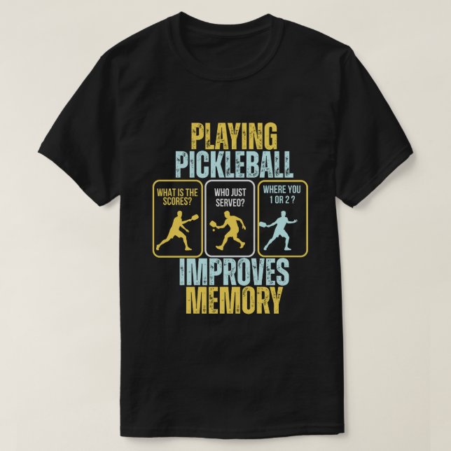 Pickleball T-Shirt - Pickleball Mens Tshirts (Design vorne)