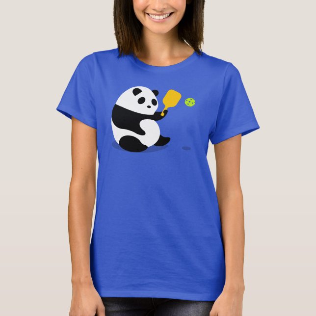 Pickleball T - Shirt: "Pickleball Panda " T-Shirt (Vorderseite)