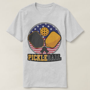Pickleball T-Shirts für Männer Patriotisches Pickl