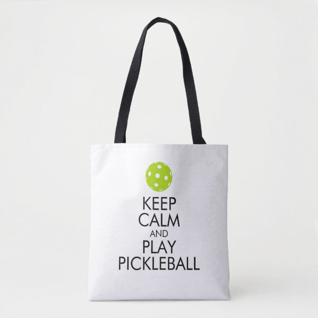 Pickleball Taschen-Tasche - behalten Sie Ruhe und (Vorderseite)