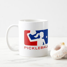 Pickleball Tasse: Spielklasse-Frauen (rot/Blau) Tasse