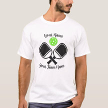 Pickleball-Team-Shirt mit Name und Teamname