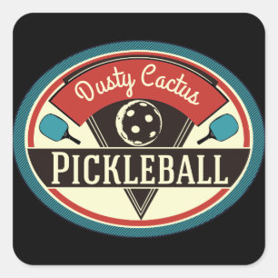 Pickleball Team Stickers - Vintages Design