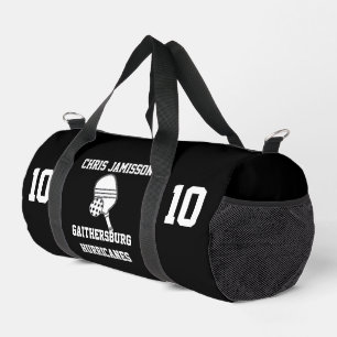 Pickleball-Team, Trainer oder Spieler Schwarz Pers Duffle Bag