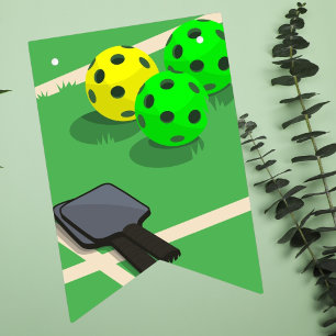 Pickleball-Themen-Sport-Dinking-Geburtstagsfeier Wimpelkette
