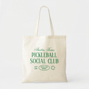 Pickleball Tote Bag in Grün und Weiß Tragetasche