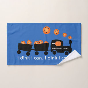 Pickleball Training I Dink I Can Orange Ball Handtuch