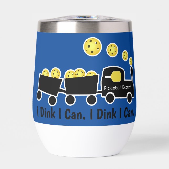 Pickleball Training I Dink I Can Yellow Ball (Vorderseite)