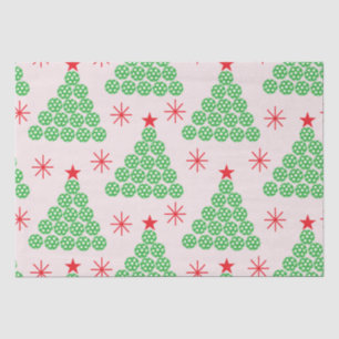 Pickleball Tree mit Sternen Muster Seidenpapier