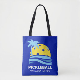 Pickleball Tropical Palm Tree Sun Ihren benutzerde
