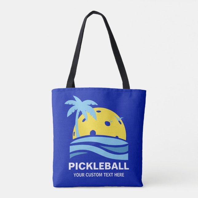 Pickleball Tropical Palm Tree Sun Ihren benutzerde (Rückseite)