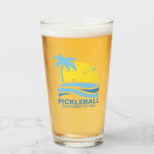Pickleball Tropical Palm Tree Sun Ihren benutzerde
