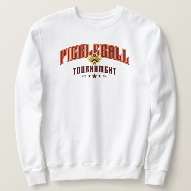 Pickleball Turnier Vintag Pickle Ball Sweatshirt (Design vorne)