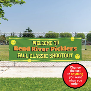 Pickleball-Turnier-Willkommensbanner Banner