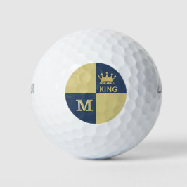 Pickleball Typ Golfer King Monogram, Anfangsname Golfball