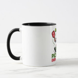 Pickleball Über Alles Pickleball Weihnachtsmann Tasse