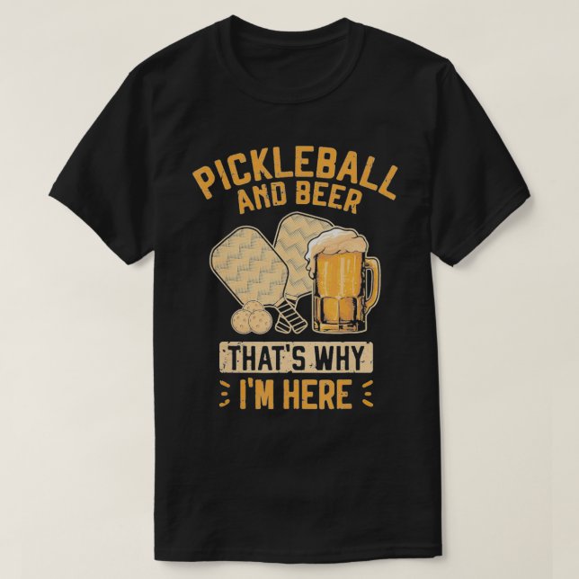 Pickleball und Bier Classic TShirt (Design vorne)