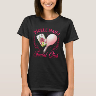 Pickleball- und Mahjong-Liebhaber Lustiger Pickle- T-Shirt