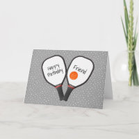 Pickleball und Paddle für den Geburtstag des Freun