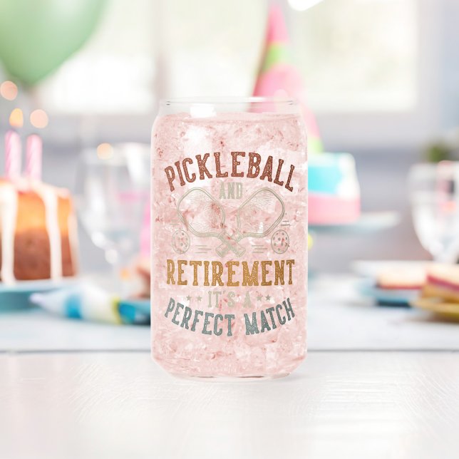 Pickleball und Ruhestand Es ist eine perfekte Über Dosenglas (Insitu (Geburtstag))