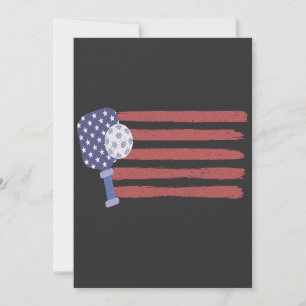 Pickleball US-Flagge - Amerikanischer Patriotische Dankeskarte