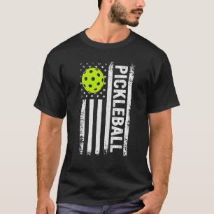 Pickleball-US-Flagge T-Shirt