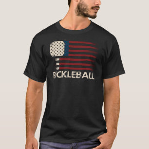 Pickleball USA-Flagge – Lustig Patriotisch T-Shirt