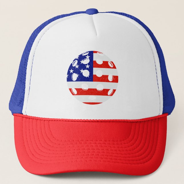 Pickleball USA Truckerkappe (Vorderseite)
